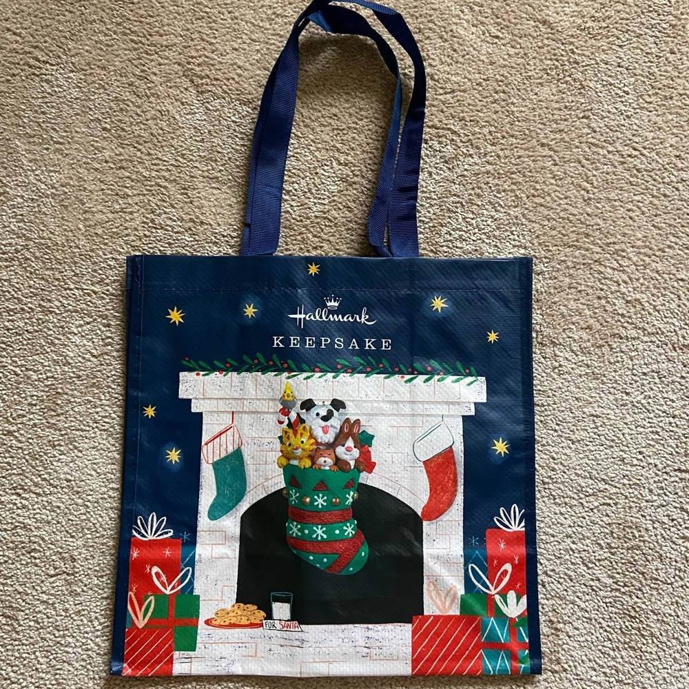 Hallmark Keepsake Animal Stocking Reuseable Tote